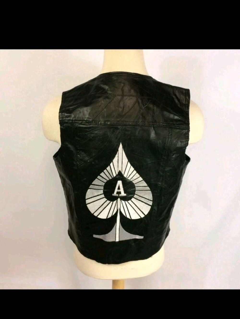 Diamond Supply Co. Black Leather Jacket Label